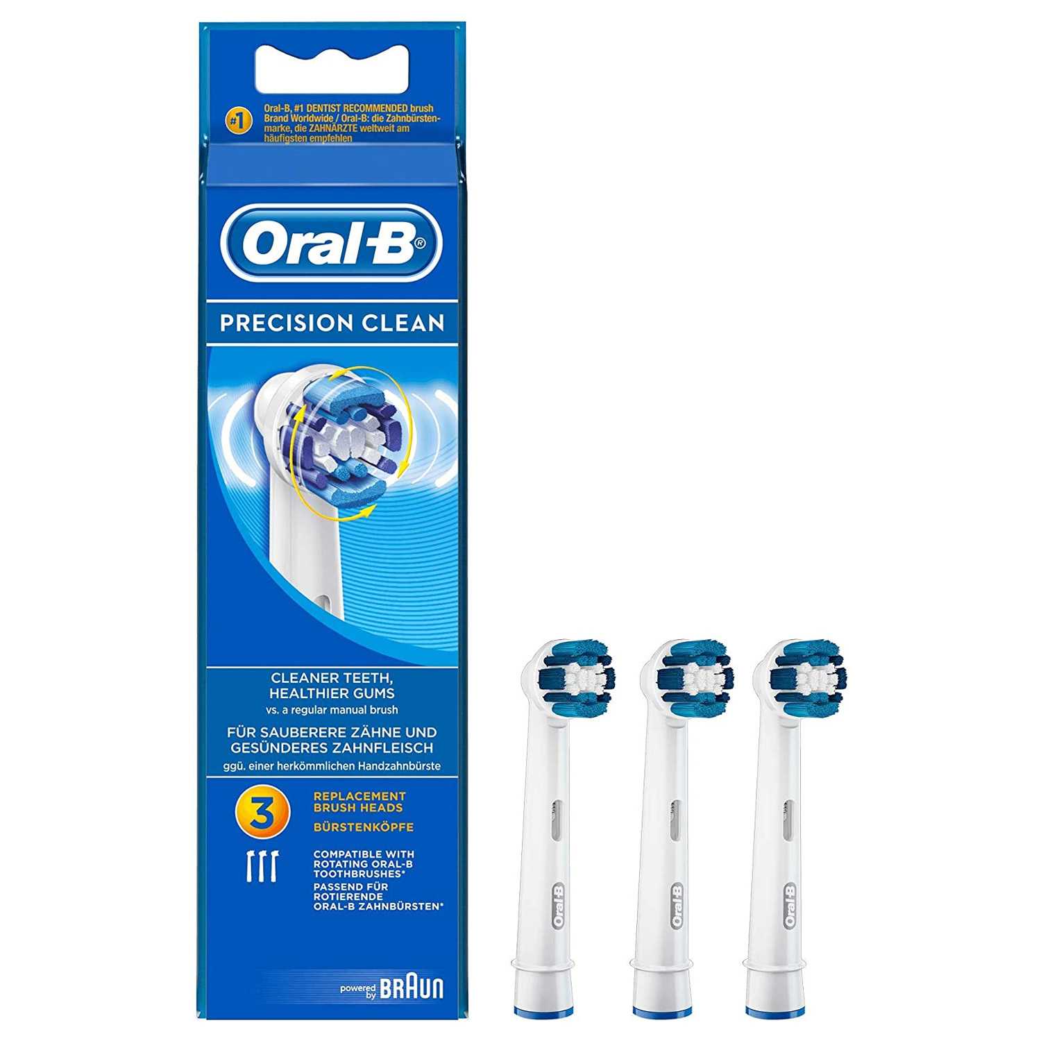 Oral-B Precision Clean Toothbrush Head 3 Pack