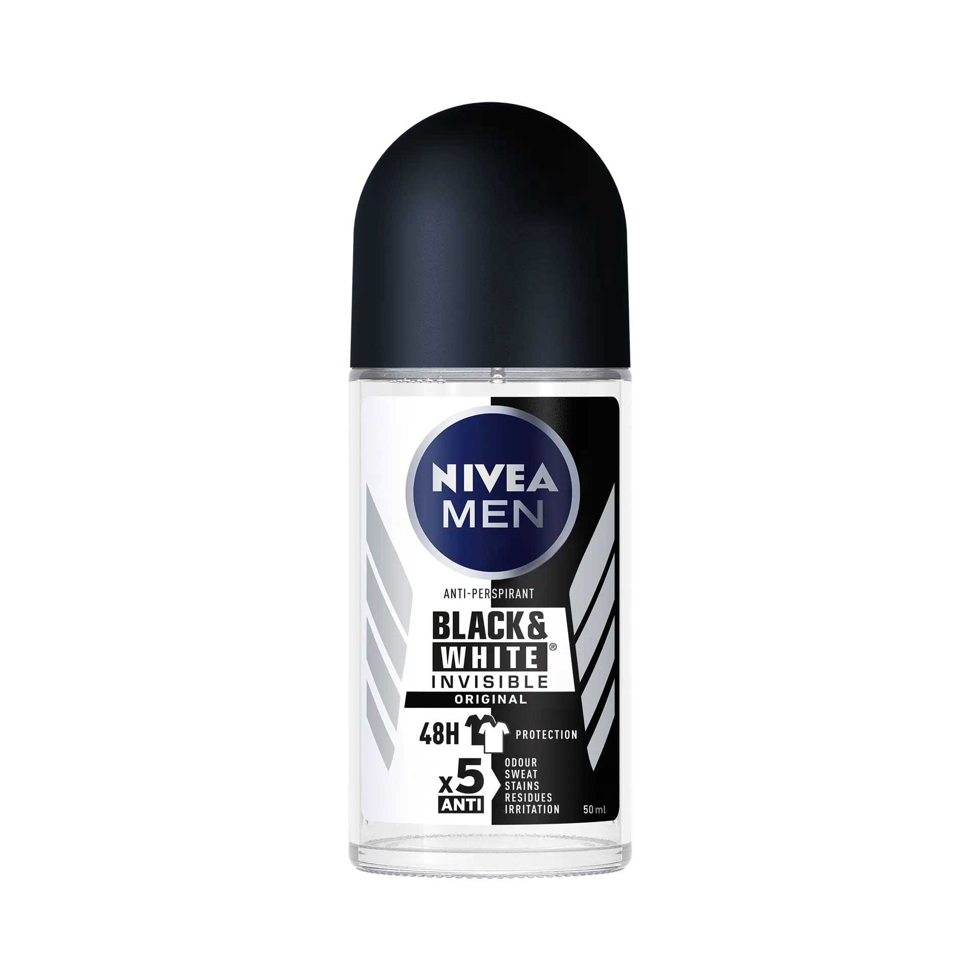 Nivea For Men Black & White Anti-Perspirant Deodorant Roll-On 50ml