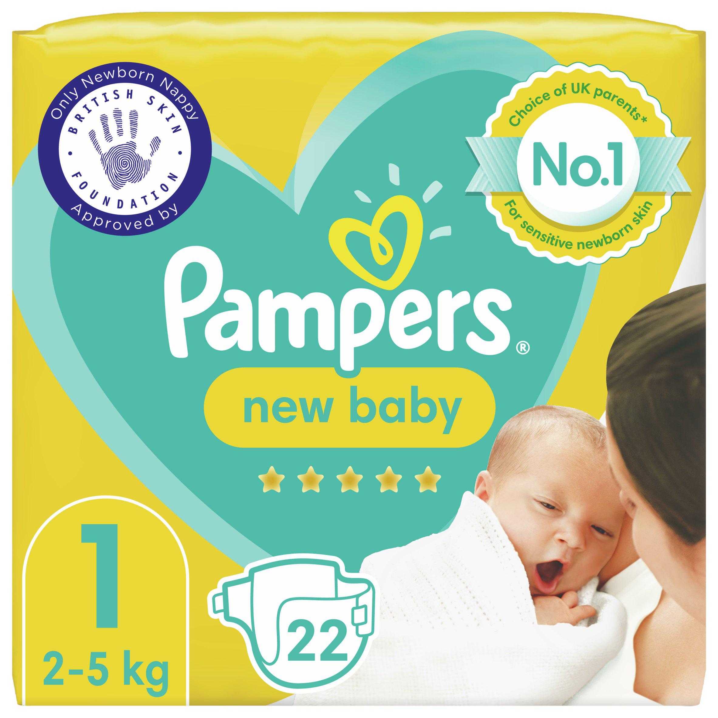 Pampers New Baby Carry Pack Nappies Size 1