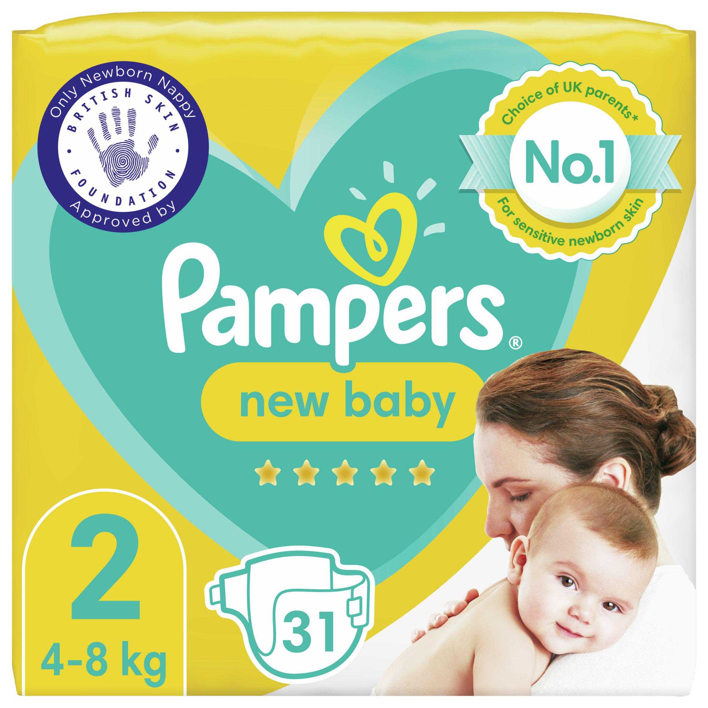 Pampers New Baby Carry Pack Nappies Size 2