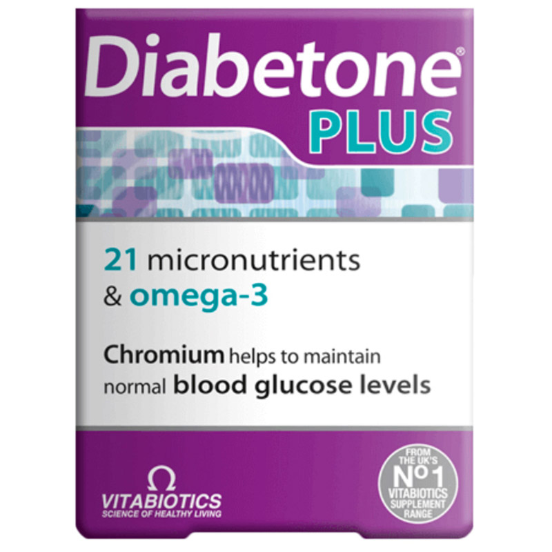 Vitabiotics Diabetone Plus Omega 3 Capsules And Tablets