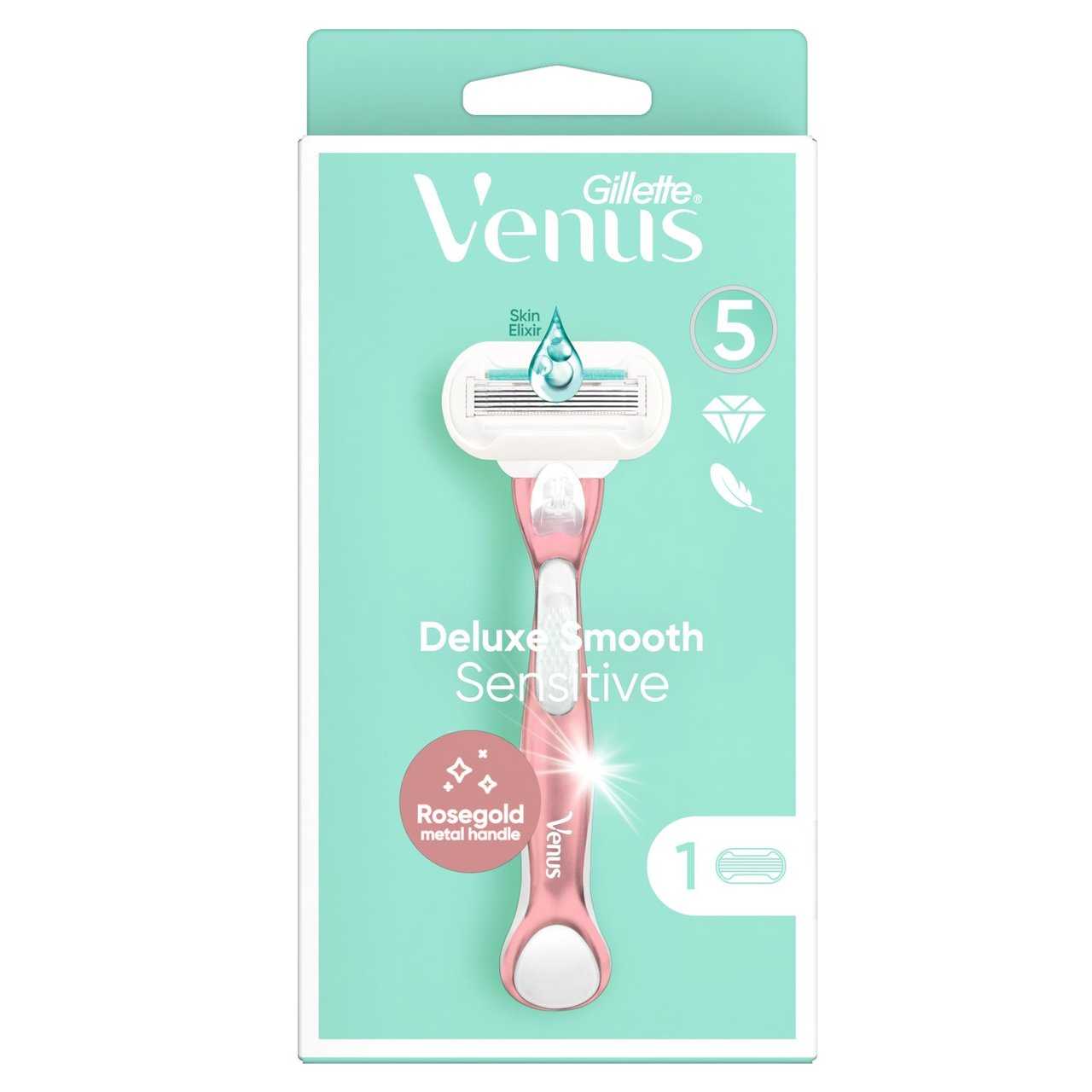 Venus Deluxe Smooth Sensitive Rose Gold Razor